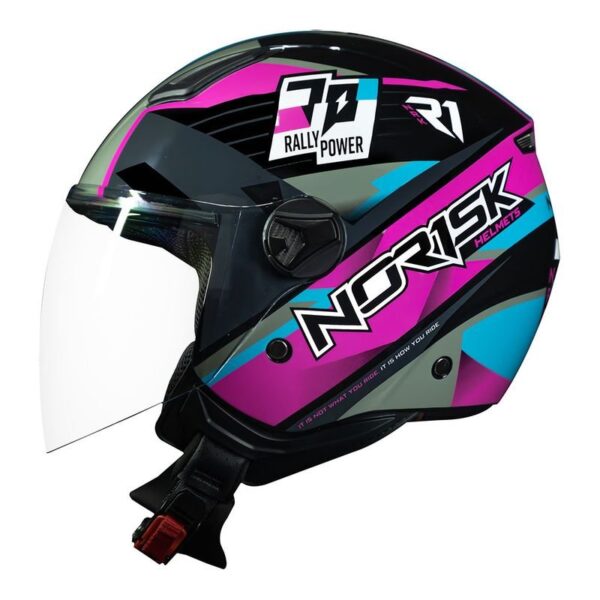 CAPACETE NORISK ORION R1 ROSA - Imagem 4