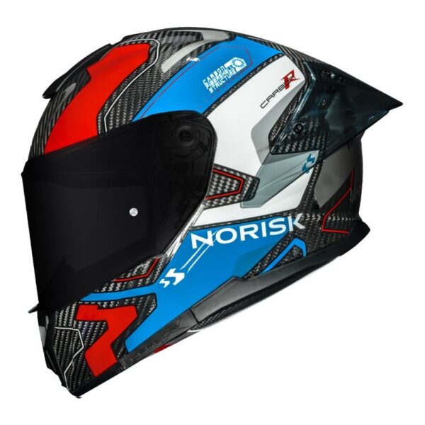 CAPACETE NORISK CARBON R RIDER AZUL - Imagem 2