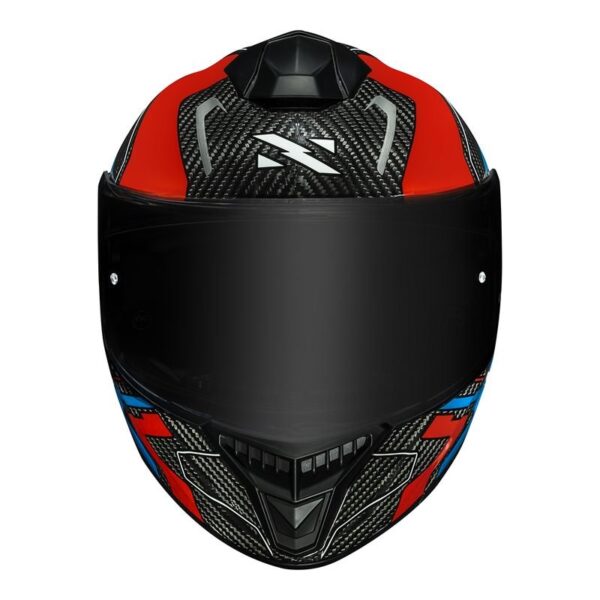 CAPACETE NORISK CARBON R RIDER AZUL - Imagem 4