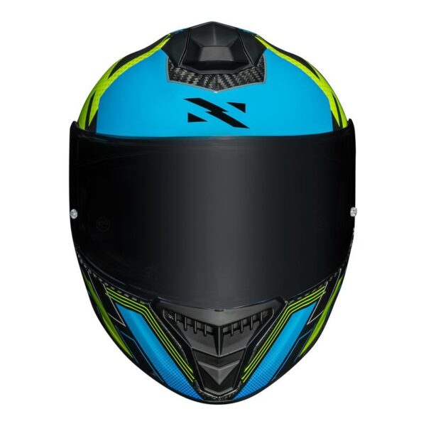 CAPACETE NORISK CARBON R TEAM AMARELO/AZUL - Imagem 4