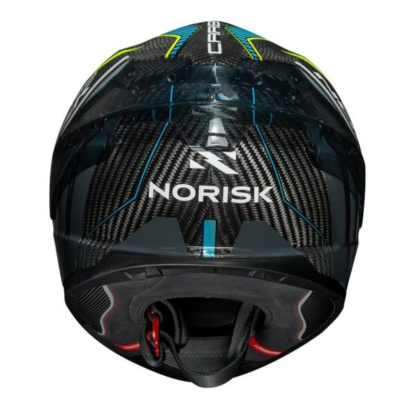 CAPACETE NORISK CARBON R TEAM AMARELO/AZUL - Imagem 3