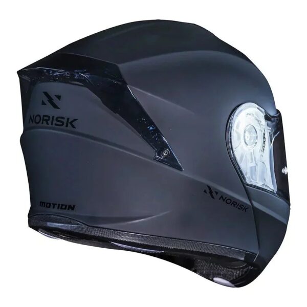 CAPACETE NORISK MOTION MONOCOLOR CINZA FOSCO - Imagem 4