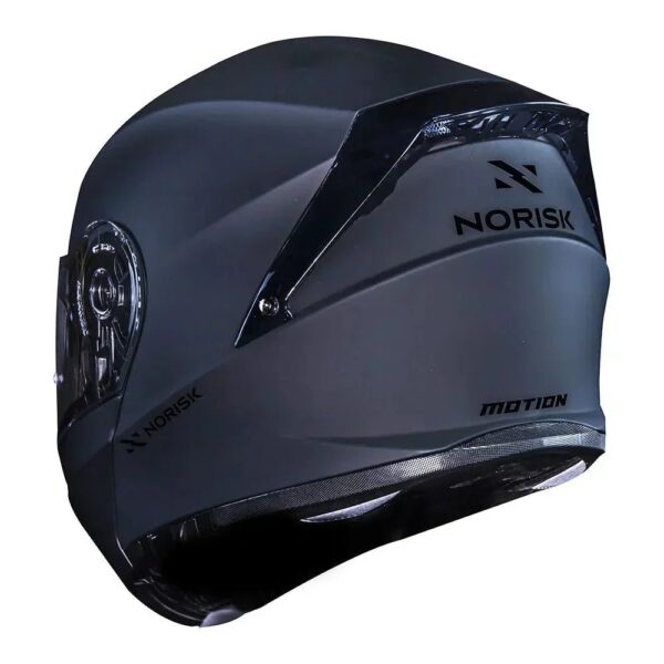 CAPACETE NORISK MOTION MONOCOLOR CINZA FOSCO - Imagem 3