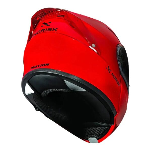 CAPACETE NORISK MOTION MONOCOLOR VERMELHO - Imagem 4