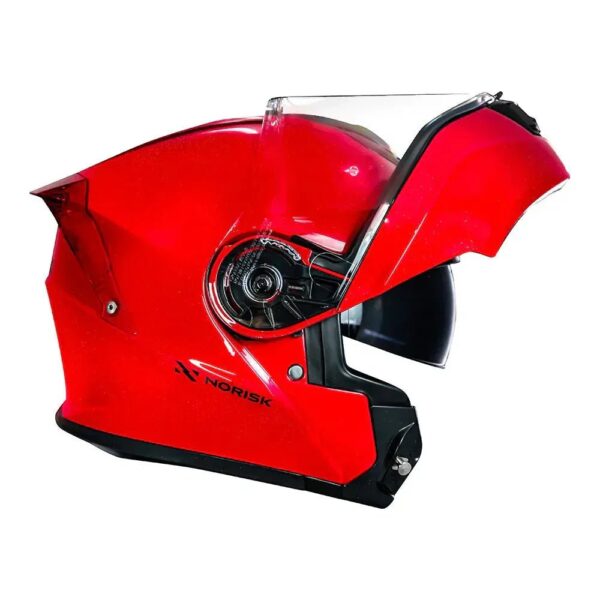 CAPACETE NORISK MOTION MONOCOLOR VERMELHO - Imagem 2