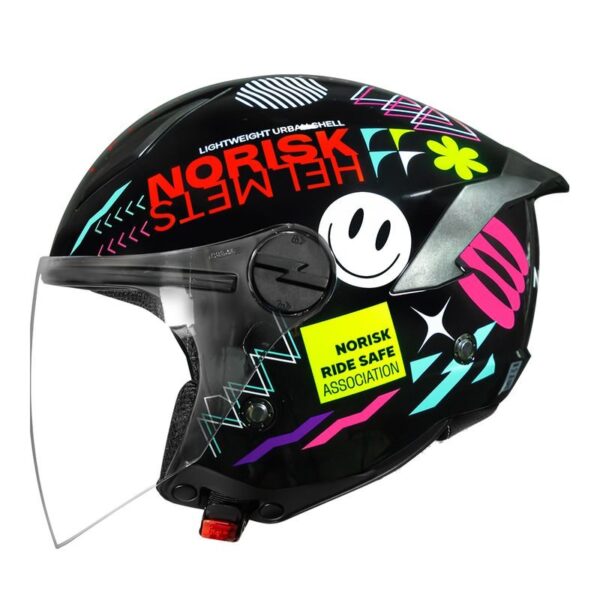 CAPACETE NORISK NEO BUDDY PRETO - Imagem 4