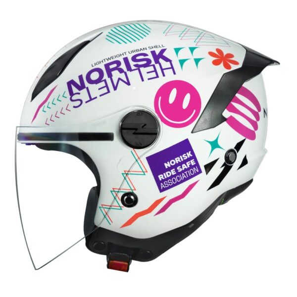 CAPACETE NORISK NEO BUDDY ROSA - Imagem 4