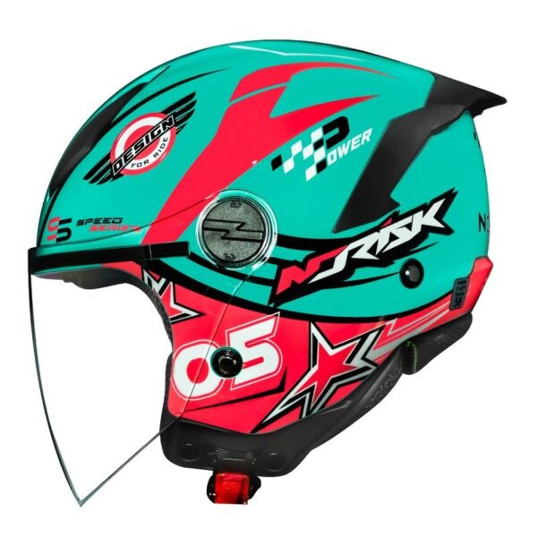 CAPACETE NORISK NEO GALAXY ROSA - Imagem 4