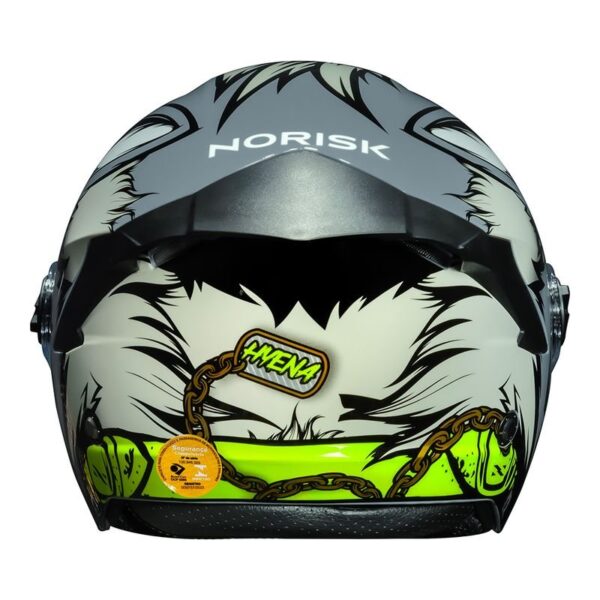 CAPACETE NORISK NEO HYENA BRANCO - Imagem 3