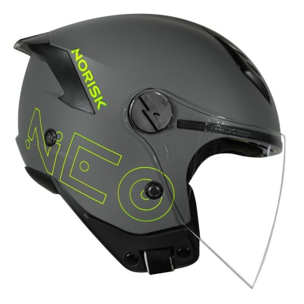CAPACETE NORISK NEO MONOCOLOR CINZA - Imagem 4