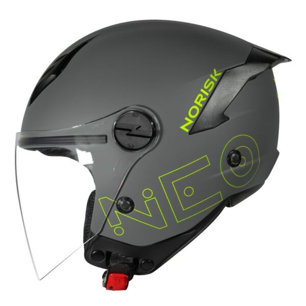 CAPACETE NORISK NEO MONOCOLOR CINZA - Imagem 3