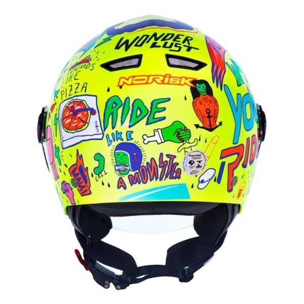 CAPACETE NORISK ORION FREE AMARELO - Imagem 3