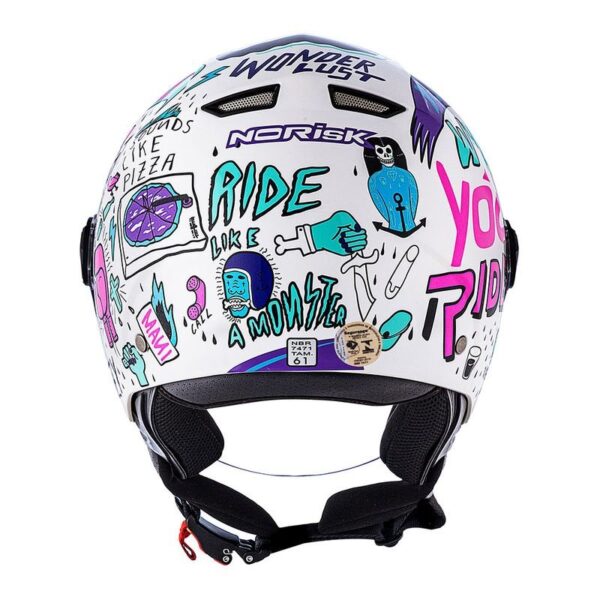 CAPACETE NORISK ORION FREE BRANCO - Imagem 3
