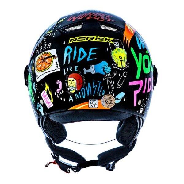 CAPACETE NORISK ORION FREE PRETO - Imagem 3