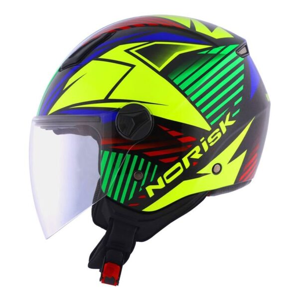 CAPACETE NORISK ORION MOSAIC AMARELO - Imagem 4