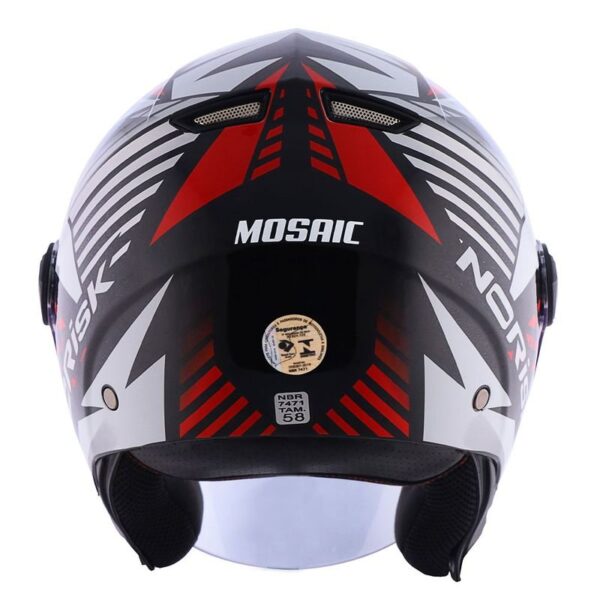 CAPACETE NORISK ORION MOSAIC BRANCO - Imagem 3