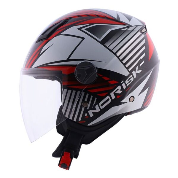 CAPACETE NORISK ORION MOSAIC BRANCO - Imagem 4