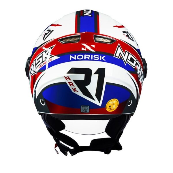 CAPACETE NORISK ORION R1 BRANCO - Imagem 3