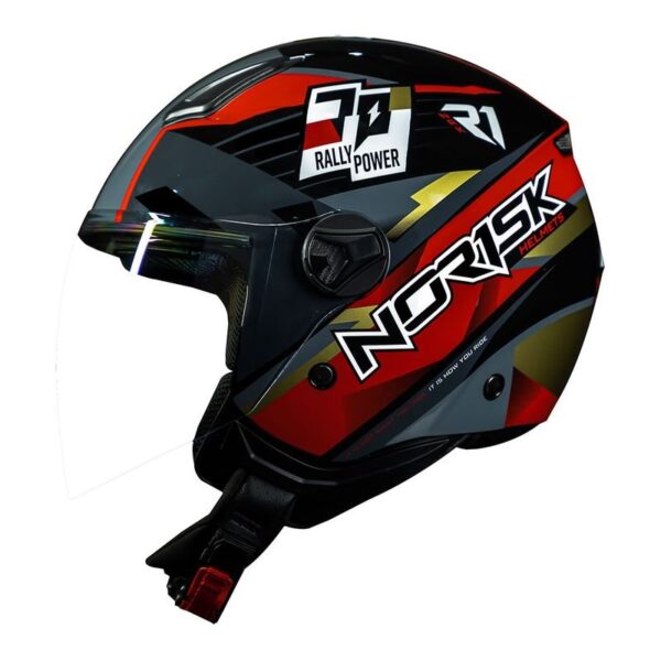 CAPACETE NORISK ORION R1 VERMELHO - Imagem 2