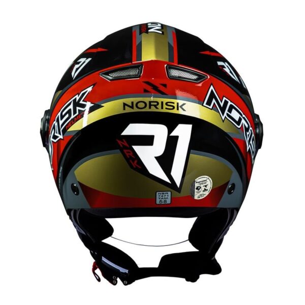 CAPACETE NORISK ORION R1 VERMELHO - Imagem 3