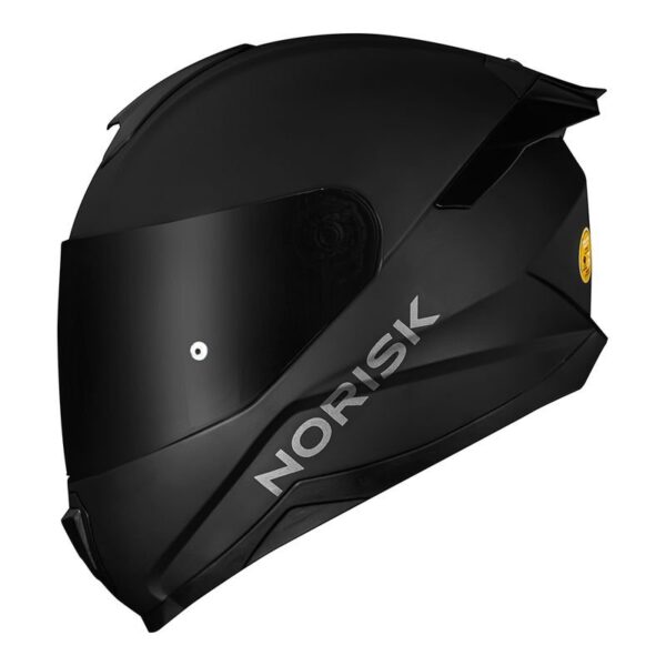 CAPACETE NORISK RAZOR MONOCOLOR FOSCO BLACK EDITION - Imagem 2
