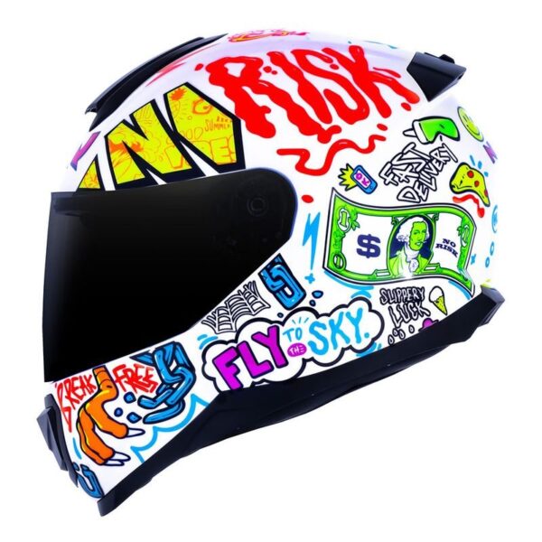 CAPACETE NORISK RAZOR VIBES BRANCO - Imagem 4