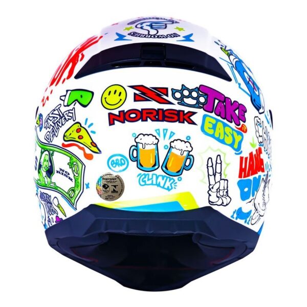 CAPACETE NORISK RAZOR VIBES BRANCO - Imagem 3