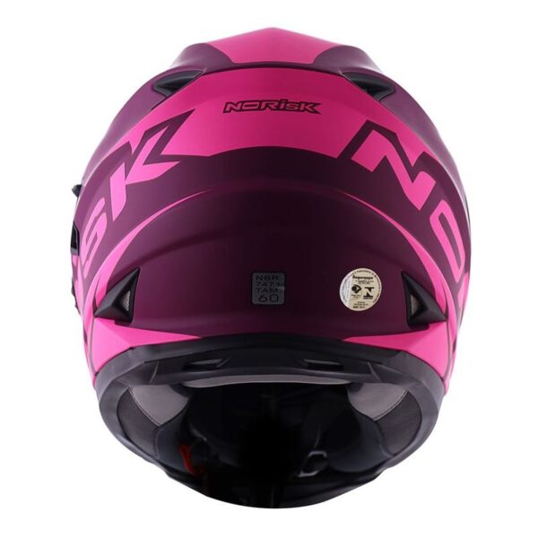 CAPACETE NORISK SOUL MANTY ROSA - Imagem 3