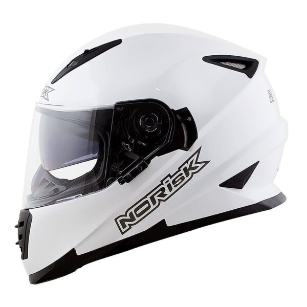 CAPACETE NORISK SOUL MONOCOLOR BRANCO - Imagem 4
