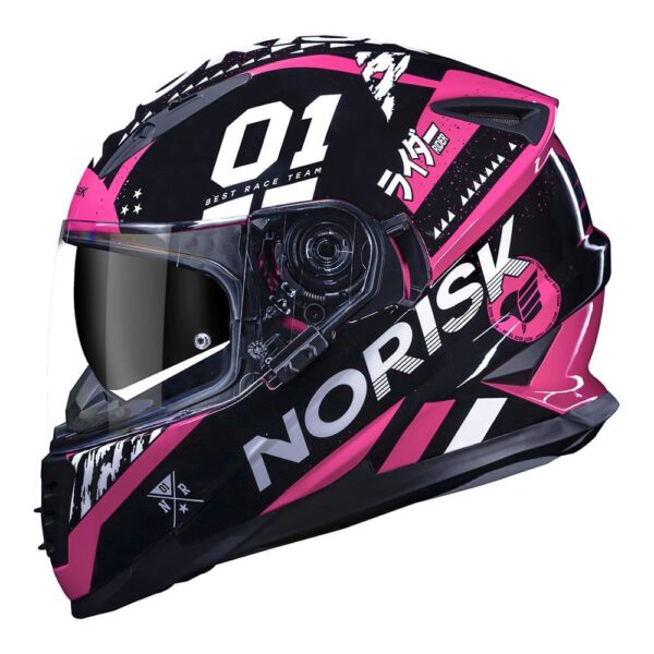 CAPACETE NORISK SOUL TOKYO ROSA - Imagem 4