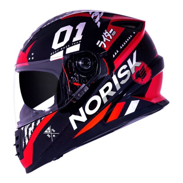 CAPACETE NORISK SOUL TOKYO VERMELHO - Imagem 4