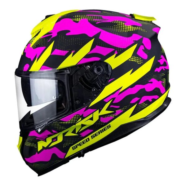 CAPACETE NORISK STRADA COMMANDO ROSA - Imagem 4